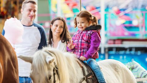 Pony-Karussell, Jahrmarkt